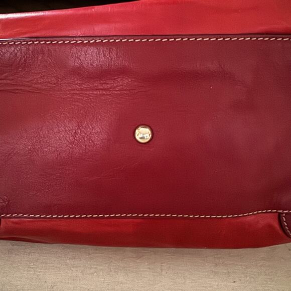 Gucci deep Red Sabrina Ruffle Boston Tote bag - Picture 5 of 16